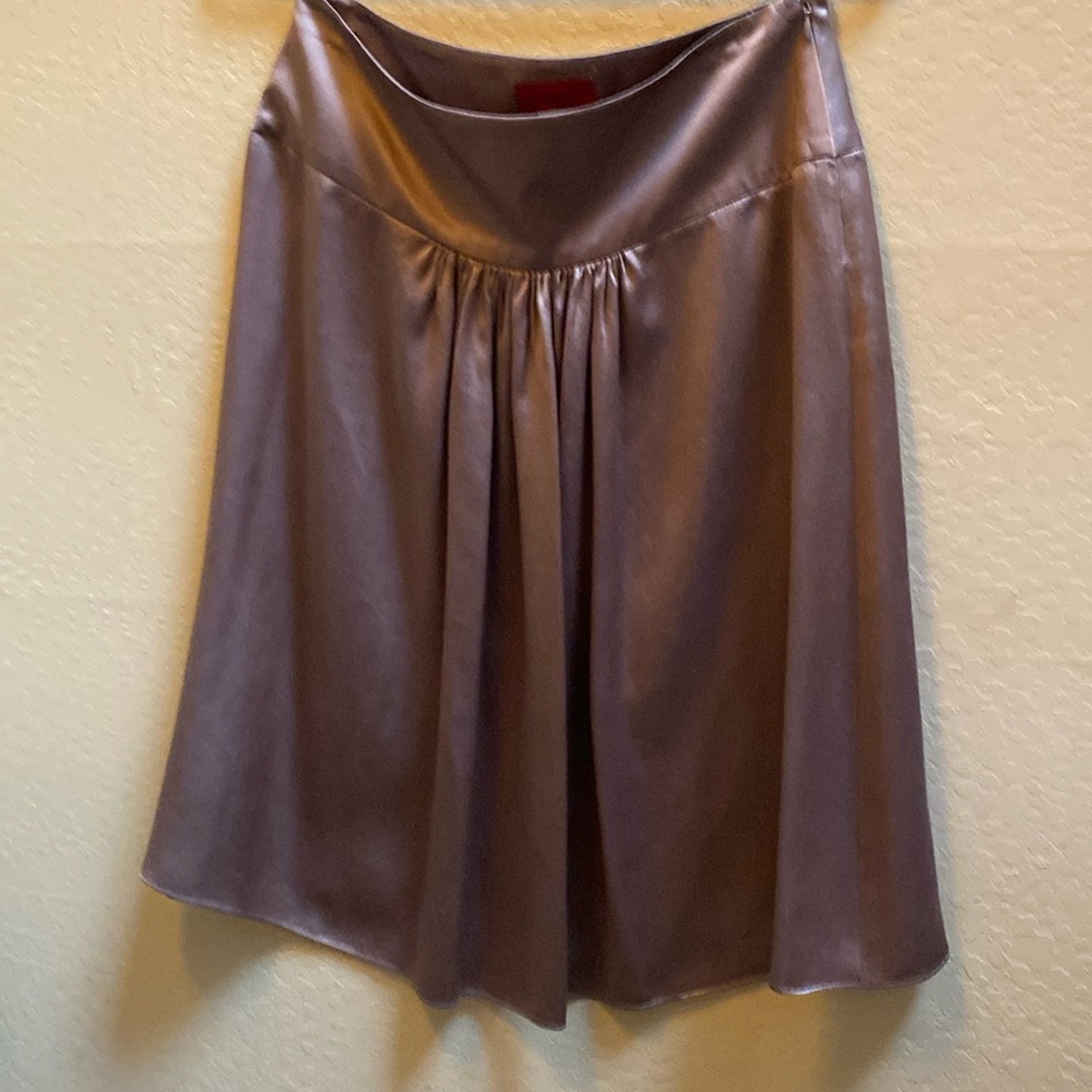 Skirt, silk copper colored